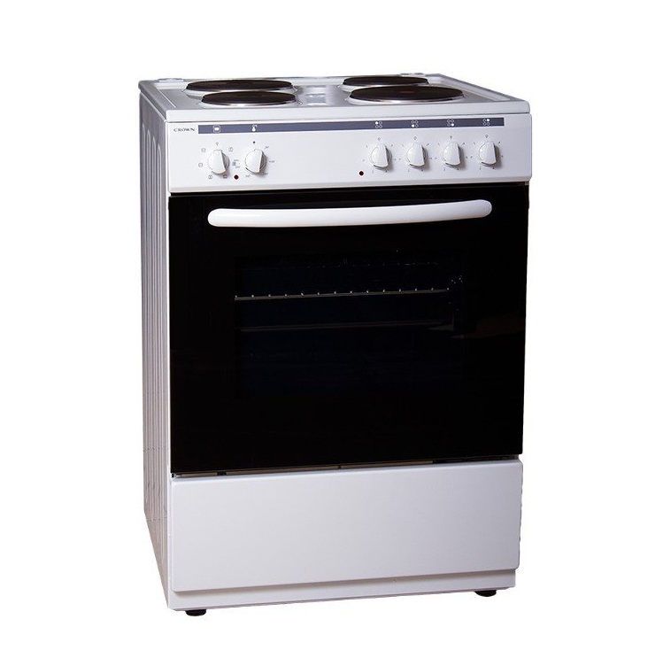 Crown 6410A Κουζίνα 65lt με Εμαγιέ Εστίες Π60εκ, Α, Λευκή