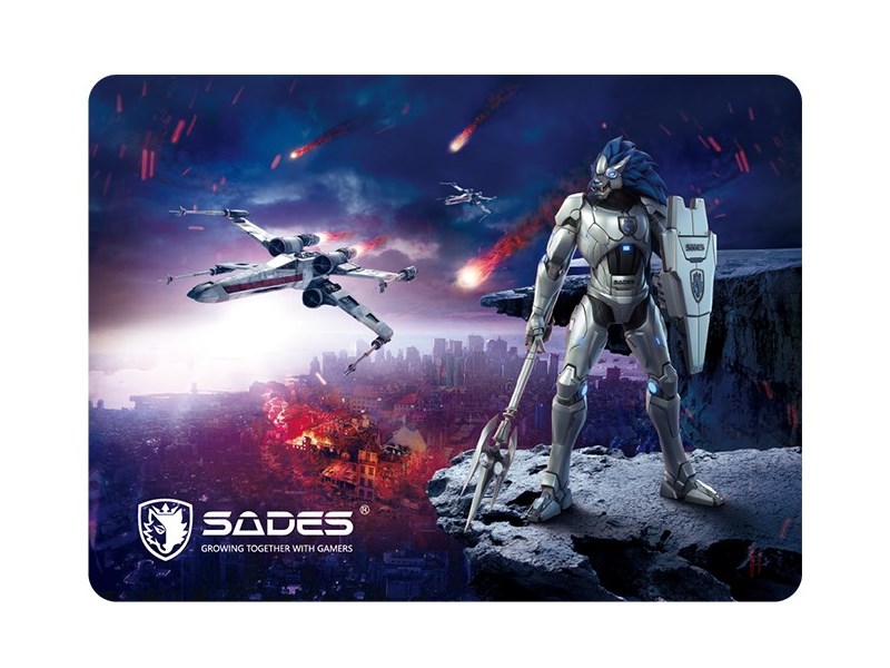 SADES Gaming Mouse Pad Lightning Low Friction Rubber ba