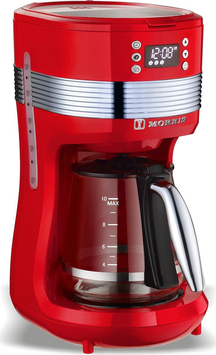 Morris R20843CMR Καφετιέρα Φίλτρου 1100W Red R20843CMR
