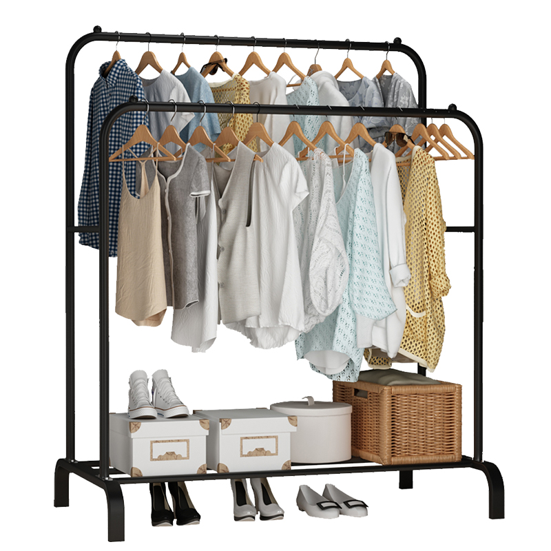 FLOOR DOUBLE CLOTHES HANGER