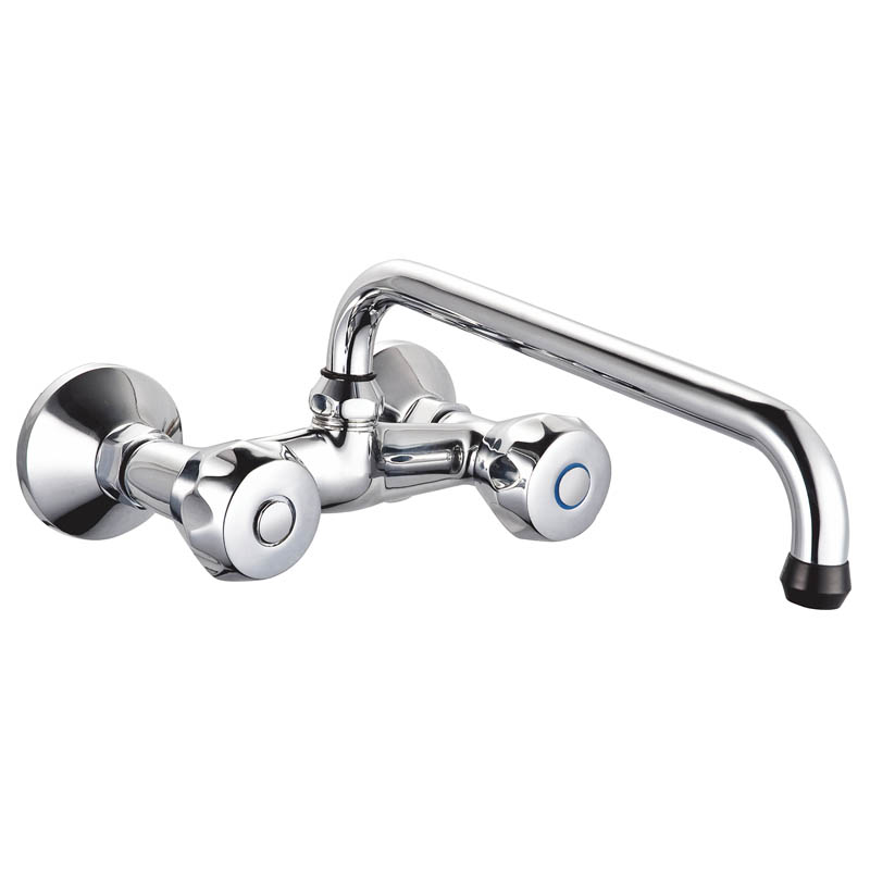 KITCHEN FAUCET SILVER WALL MOUNTED 900gr