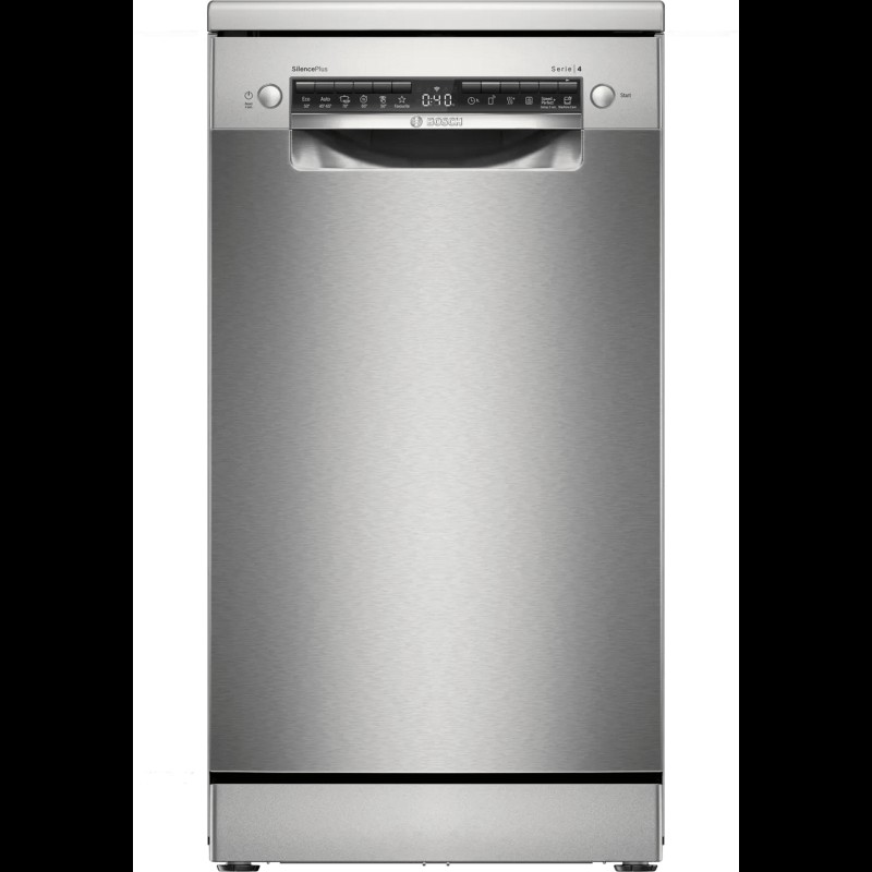 Bosch SPS4HMI49E Ελεύθερο Πλυντήριο Πιάτων για 10 Σερβίτσια, με Wi-Fi, Π45xY84.5εκ, E , Inox