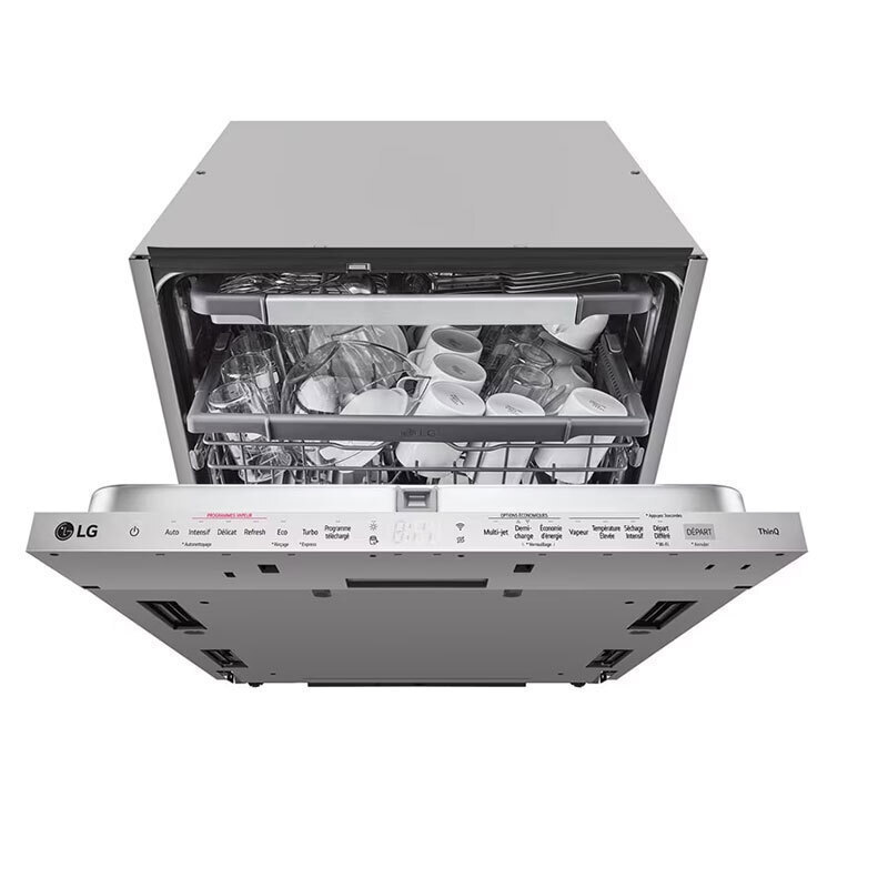 LG DB365TXS Πλήρως Εντοιχιζόμενο Πλυντήριο Πιάτων για 14 Σερβίτσια, με Ατμό και Wifi, Π59.8xY81.5εκ, B