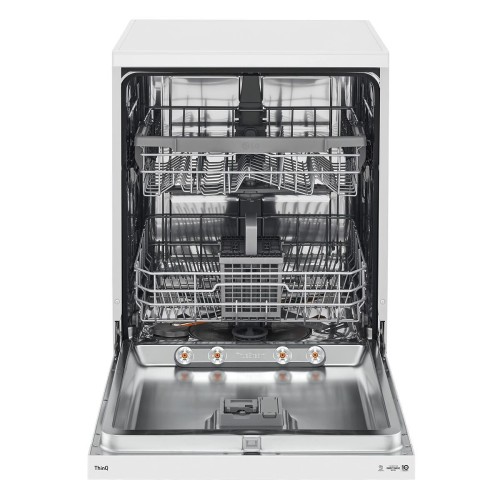 LG DF242FWS Ελεύθερο Πλυντήριο Πιάτων για 14 Σερβίτσια, με Ατμό και Wi-Fi, Π60xY85εκ, D, Λευκό
