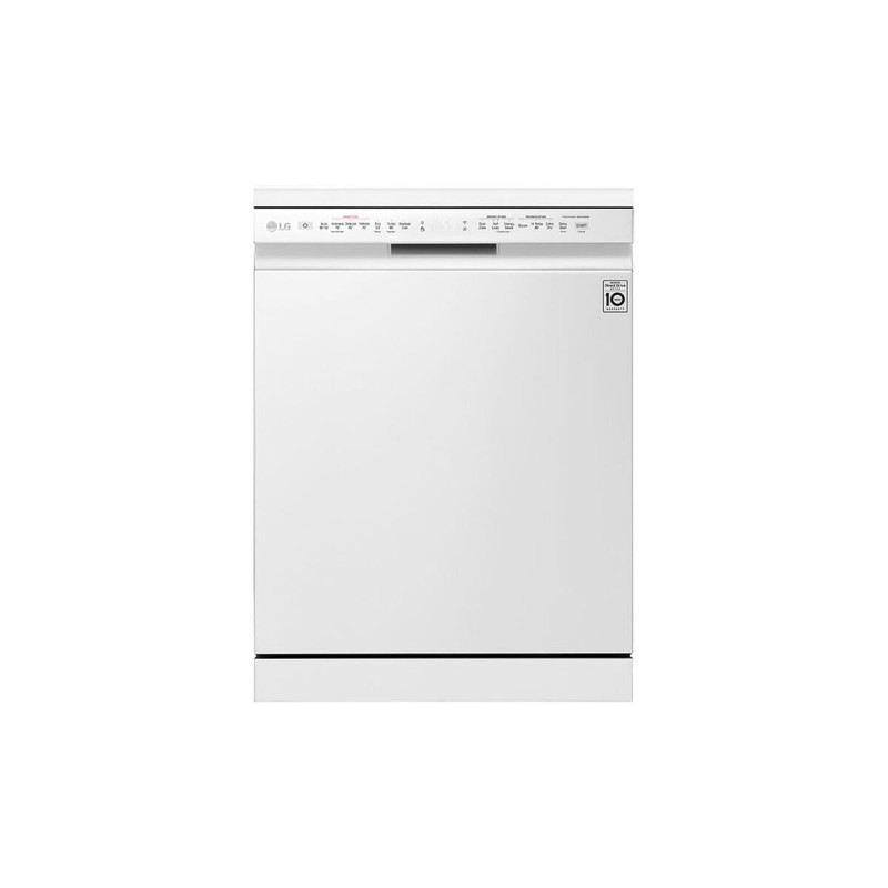 LG DF222FWS Ελεύθερο Πλυντήριο Πιάτων για 14 Σερβίτσια, με Ατμό και Wi-Fi, Π60xY85εκ, E, Λευκό