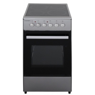 Crown CEC-5060V IX Eλεύθερη Κουζίνα 47lt, με Κεραμικές Εστίες (Υ75xΠ50εκ) Α, Inox