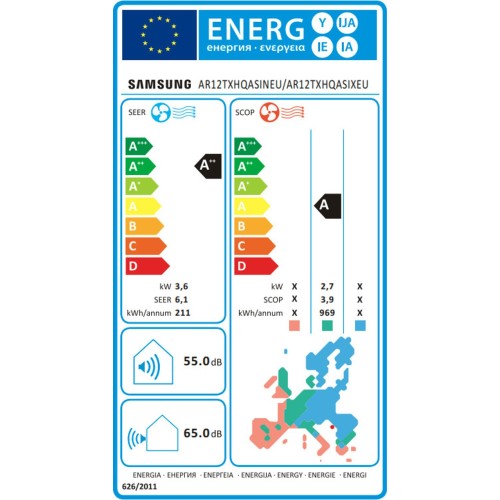 Air-Condition Samsung AR12TXHQASINEU Inverter 12000BTU