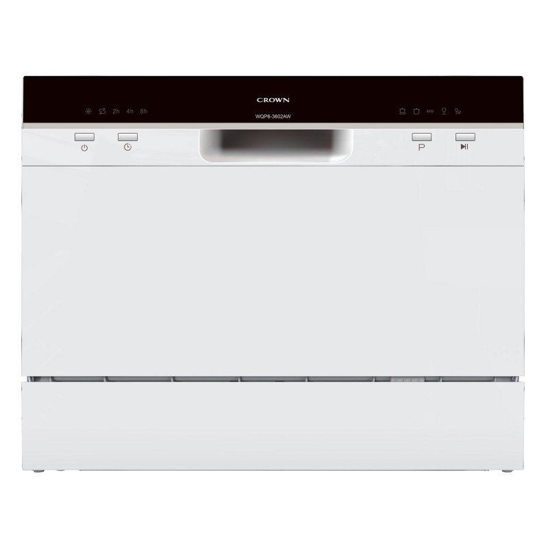 Πλυντήριο πιάτων Crown WQP6-3602AW, 6 σερβίτσια, F
