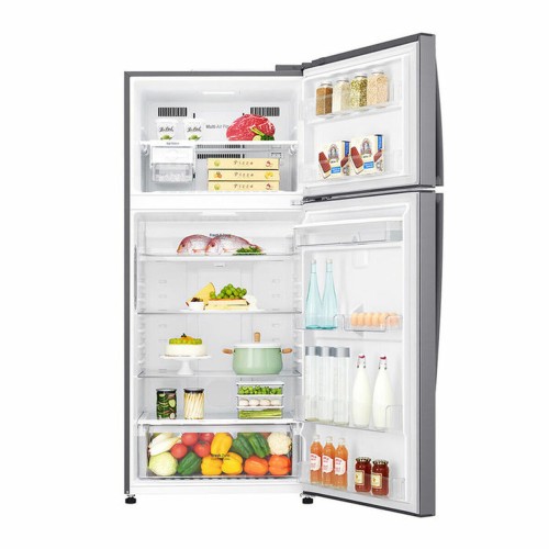 LG GTF916PZPED Ψυγείο Δίπορτο 592lt, Total NoFrost, με Wifi, E (Υ184xΠ86xΒ73εκ) Inox