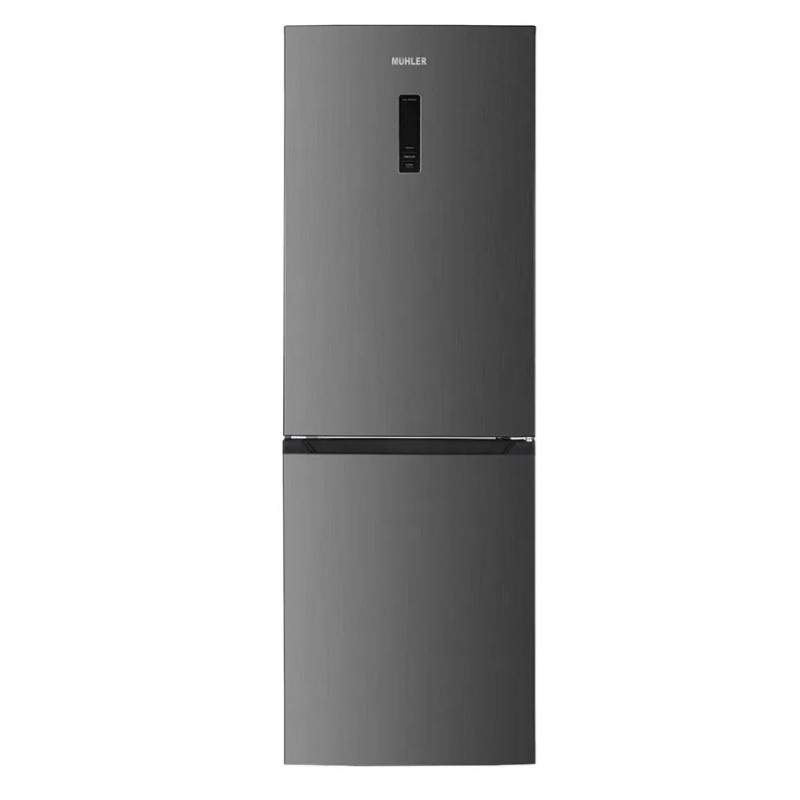 Muhler NFC185IE Ψυγειοκαταψύκτης 323lt Υ180xΠ60xΒ66.5cm Inox