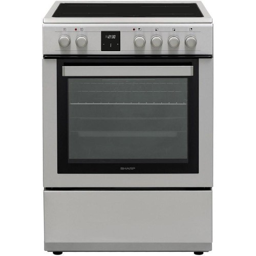 Sharp KF-76FVDT22IMK-EU Ηλεκτρική Κουζίνα 65lt, με Κεραμικές Εστίες, Π60εκ, Α, Inox