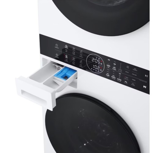 LG WT1210WWF WashTower Πλυντήριο & Στεγνωτήριο Ρούχων 12kg/10kg, 1400 Στροφών, με Ατμό, AI & Wifi, Α/C, Λευκό