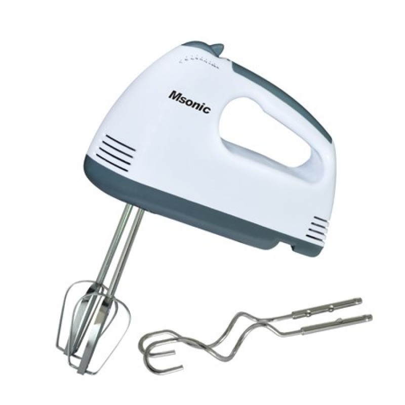 MSONIC Μίξερ χειρός, 200W, 7 ταχύτητες, Λευκό