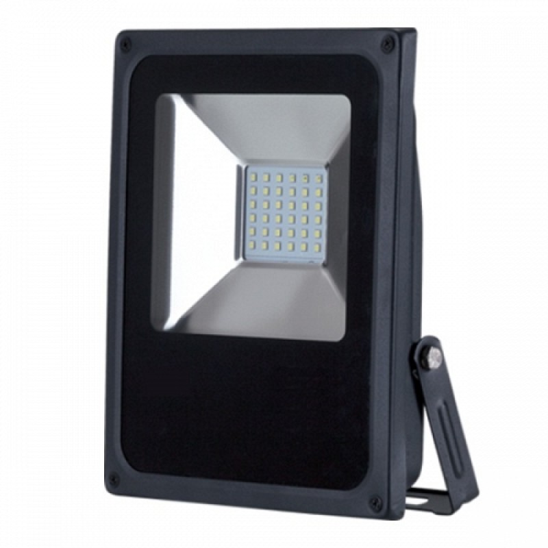 Προβολέας Μαύρος SMD 20 Watt 230 Volt Ψυχρό Λευκό