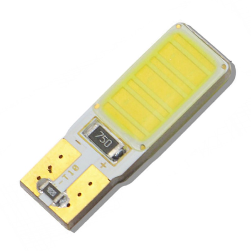 Τ10 Can Bus με 2 Cob hp Led Ψυχρό Λευκό