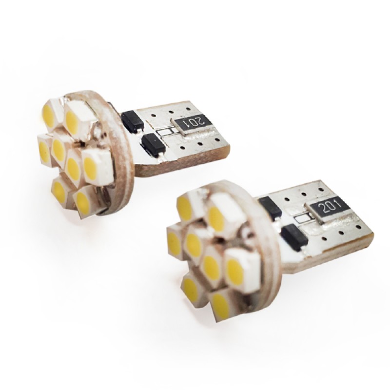 T10 Can Bus με 8 SMD 1210 Ψυχρό Λευκό