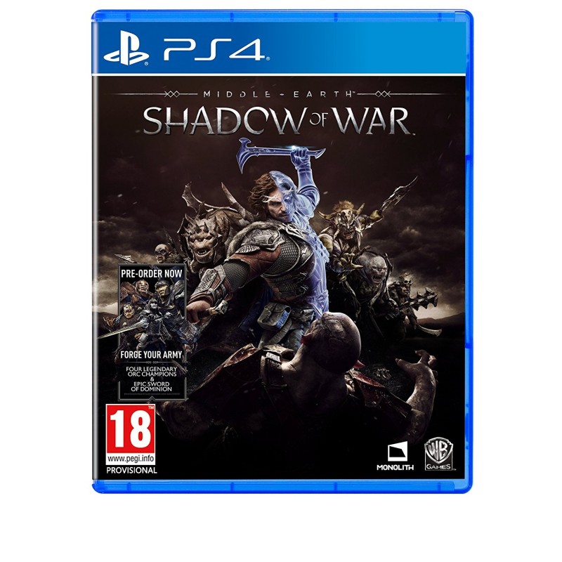 MIDDLE EARTH SHADOW OF WAR PS4
