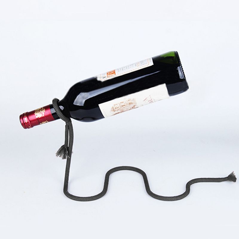 Βάση για μπουκάλι κρασιού σε λάσο - Μαύρο