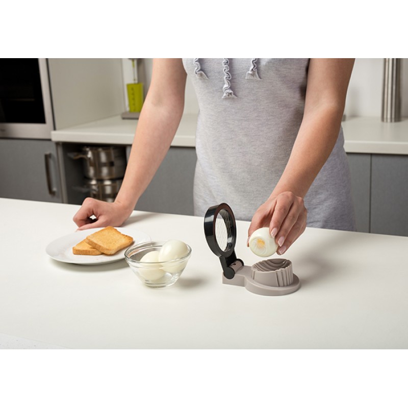 Αυγοκόφτης πλαστικός με ανοξείδωτο πλέγμα