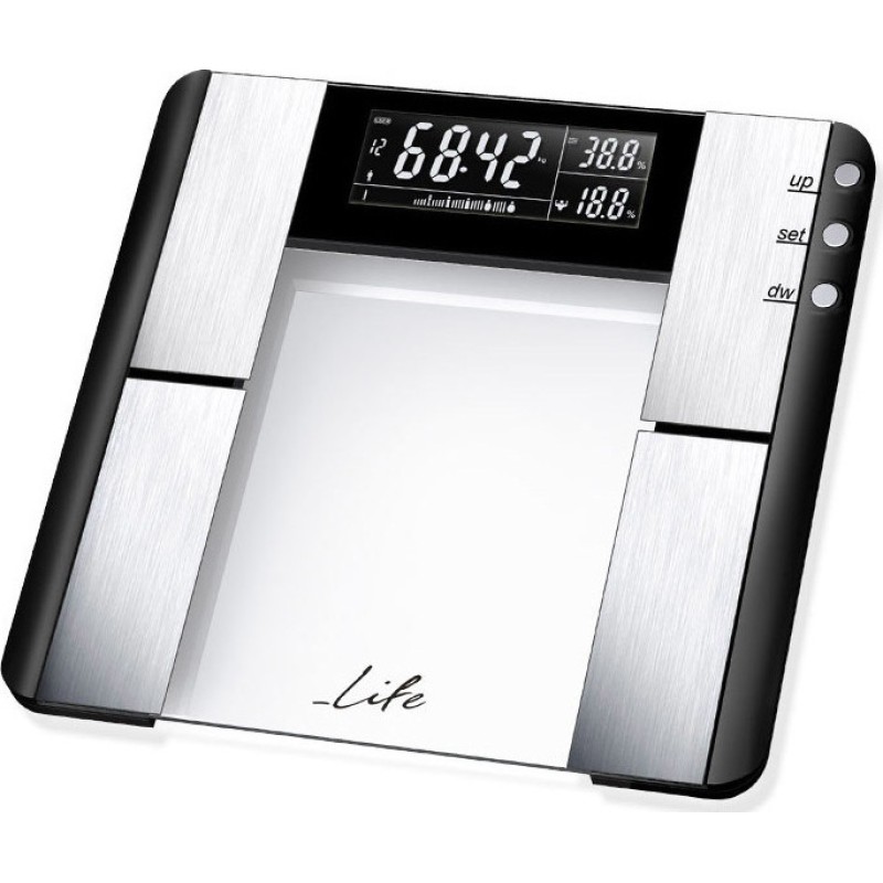Life BSC-101 Silhouette Ζυγαριά Μπάνιου με λιπομέτρηση