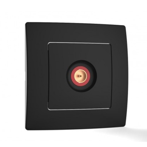 Πρίζα TV Τερματική Μαύρη 