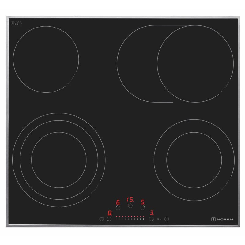 MORRIS MVF65361 ΚΕΡΑΜΙΚΗ ΕΣΤΙΑ 8 ΖΩΝΩΝ