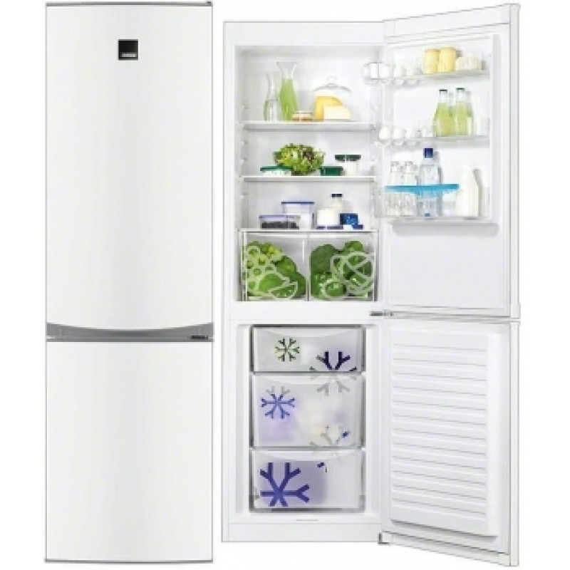 Zanussi ZRB36101WA Ψυγειοκαταψύκτης Λευκός Α+