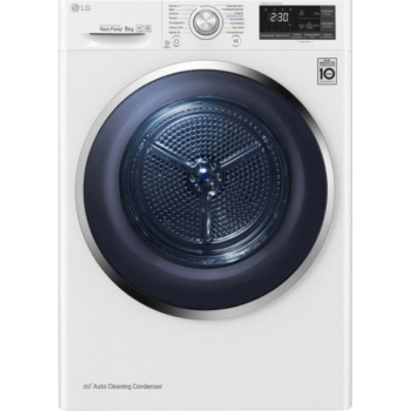 LG RC80V9AV3W Στεγνωτήριο Ρούχων 8kg A+++