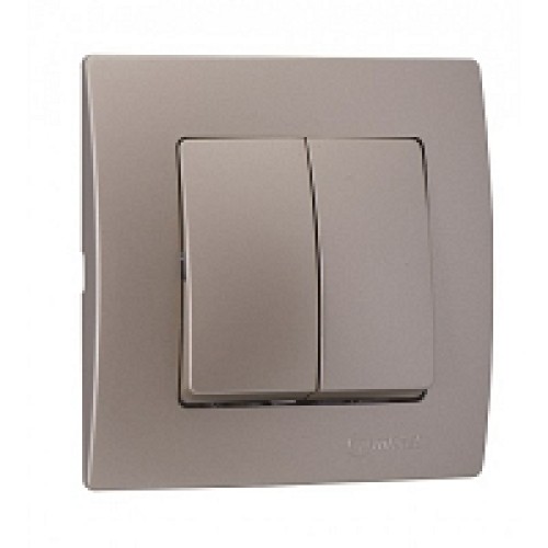 Διακόπτης Διπλός Χρυσό Ματ