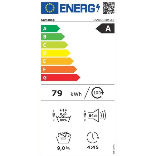 Finlux TDF9015DIX Στεγνωτήριο Ρούχων 9kg, με Αντλία θερμότητας, Ε, Inox