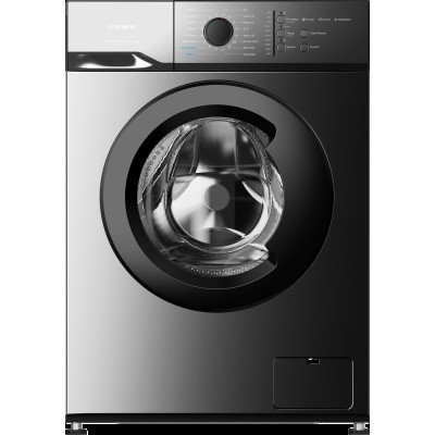 Crown CWM6100DIX Πλυντήριο Ρούχων 6kg, 1000 στροφές, με Ατμό, Α, Inox