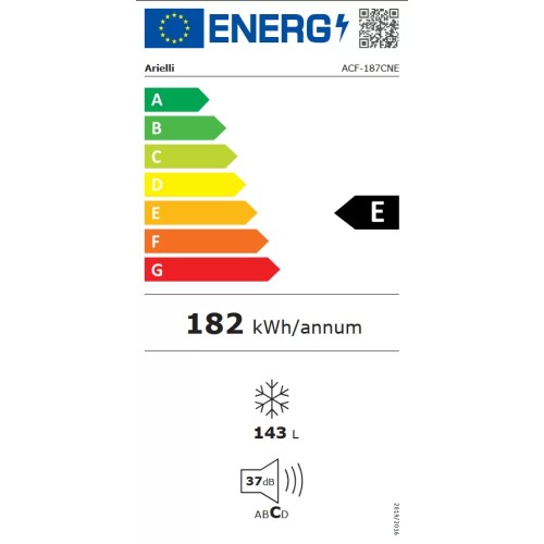 Arielli ACF-187CNE Καταψύκτης Μπαούλο 143lt, E (Υ85xΠ63,2xΒ55εκ) Λευκός