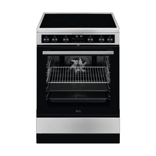 Aeg CCB6693APM Κουζίνα Κεραμική Inox με Πυρόλυση