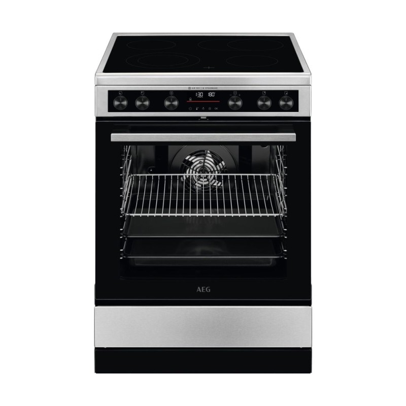 Aeg CCB6693APM Κουζίνα Κεραμική Inox με Πυρόλυση
