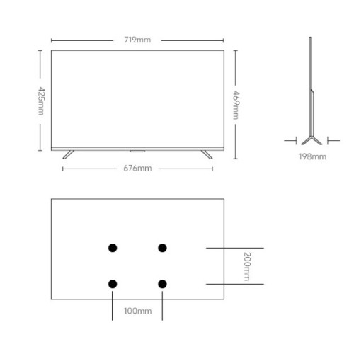 Xiaomi A Pro 32 ELA5936EU Smart Τηλεόραση 32" HD Ready, HDR, QLED, Google TV, E (2026)
