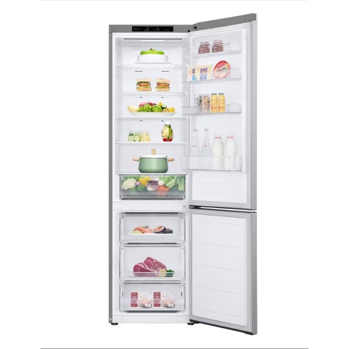 LG GBV22L0EPY Ψυγειοκαταψύκτης 387lt, Total NoFrost, E (Υ203xΠ59.5xΒ68.2εκ) Inox