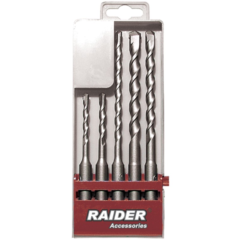 RAIDER Τρυπάνι μπετού SDS-plus σετ 5τεμ 5-10ΜΜ 158101