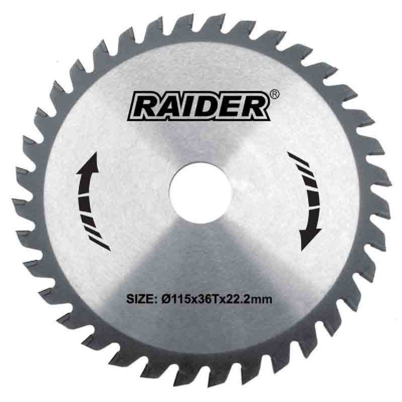 RAIDER Δίσκος κοπής ξύλου Φ25,4/Φ190/40Δόντια 163129