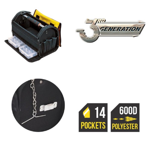 TOP MASTER Τσάντα μαστόρων 420x200x240mm 499947