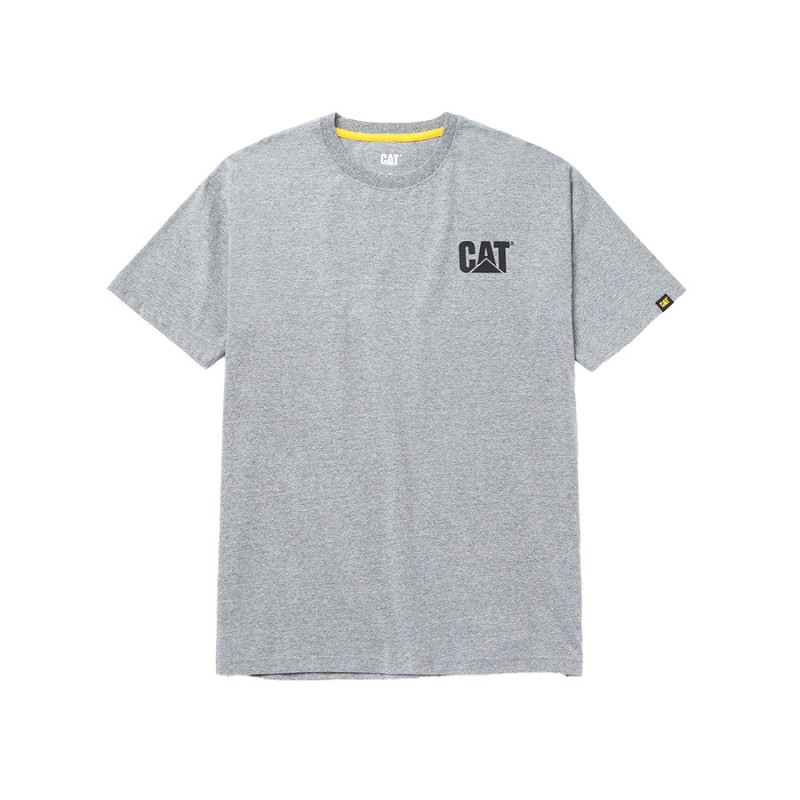 CAT Μπλουζάκι κοντομάνικο γκρι trademark tee S W05324-004