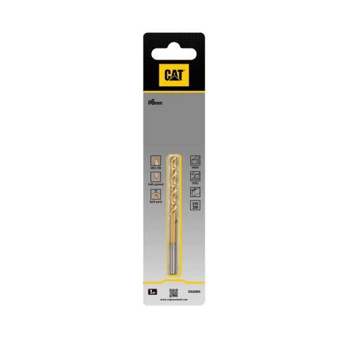 CAT Τρυπάνι τιτανίου HSS 6x93mm DA02009