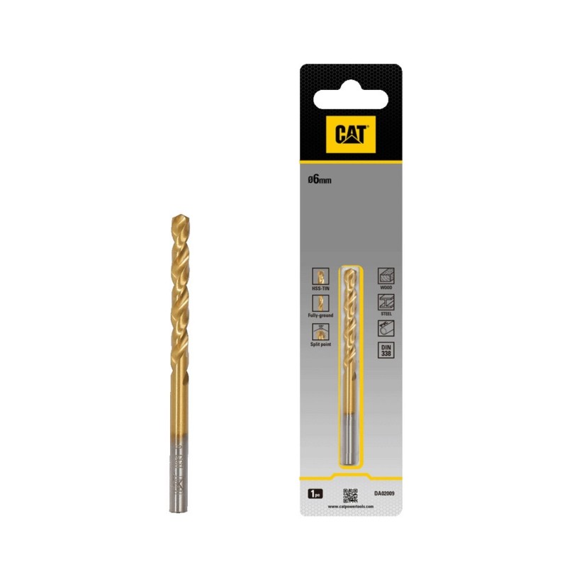 CAT Τρυπάνι τιτανίου HSS 6x93mm DA02009