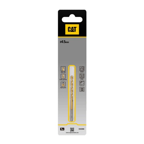 CAT Τρυπάνι τιτανίου HSS 4.5x80mm DA02006