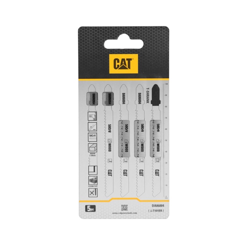 CAT Λάμα σέγας ξύλου 100mm T101BR σετ:5τεμ. DA06004