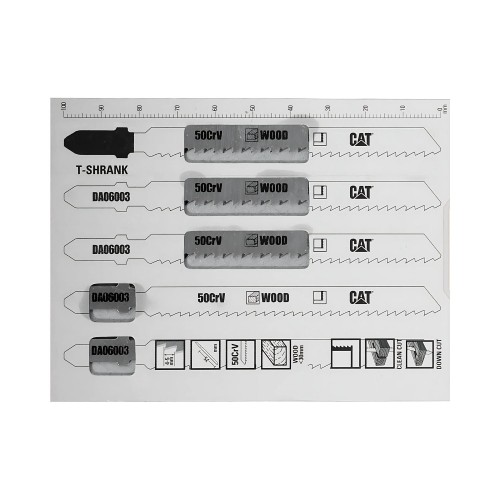 CAT Λάμα σέγας ξύλου 115mm T101B σετ:5τεμ. DA06003