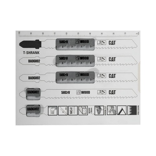 CAT Λάμα σέγας ξύλου 100mm T144DP σετ:5τεμ. DA06002