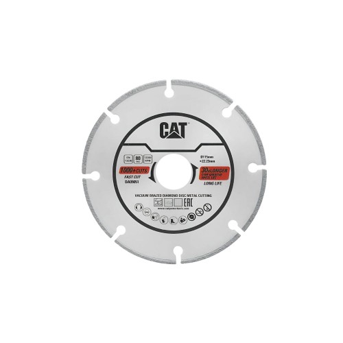 CAT Δίσκος κοπής μετάλλων inox διαμαντέ 115mm DA09051