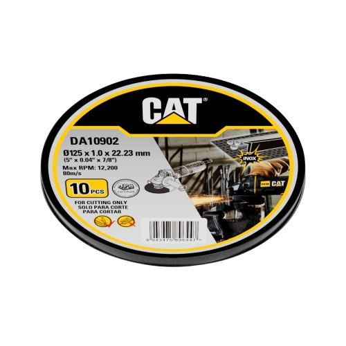 CAT Τροχός κοπής inox 125x1mm σε μεταλικό κουτί DA10902 (τιμή/τεμ)
