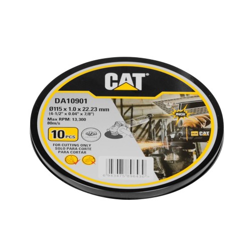 CAT Τροχός κοπής inox 115x1mm σε μεταλικό κουτί DA10901 (τιμή/τεμ)