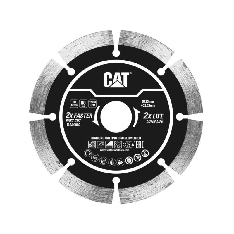 CAT Δίσκος κοπής διαμαντέ Laser 125x22.23x2mm DA09002